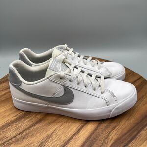 Nike Court Royale AC LT Shoes Mens Size 9.5 White Smoke Gray Casual Comfort
